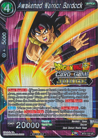 Awakened Warrior Bardock (BT3-110) [Judge Promotion Cards] | Event Horizon Hobbies CA