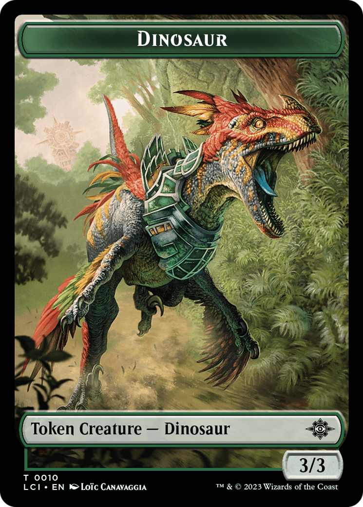 Dinosaur Token (0010) [The Lost Caverns of Ixalan Tokens] | Event Horizon Hobbies CA