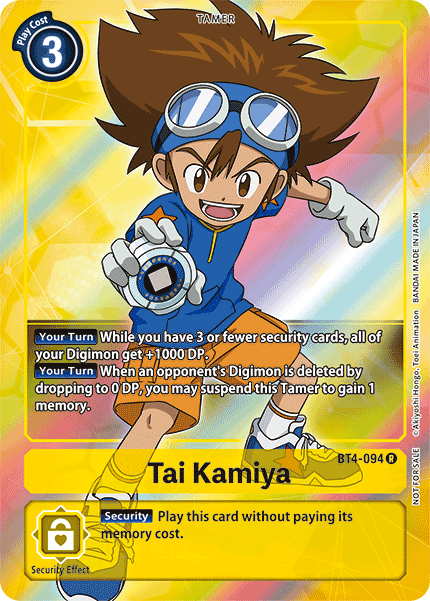 Tai Kamiya [BT4-094] (Buy-A-Box Promo) [Great Legend Promos] | Event Horizon Hobbies CA