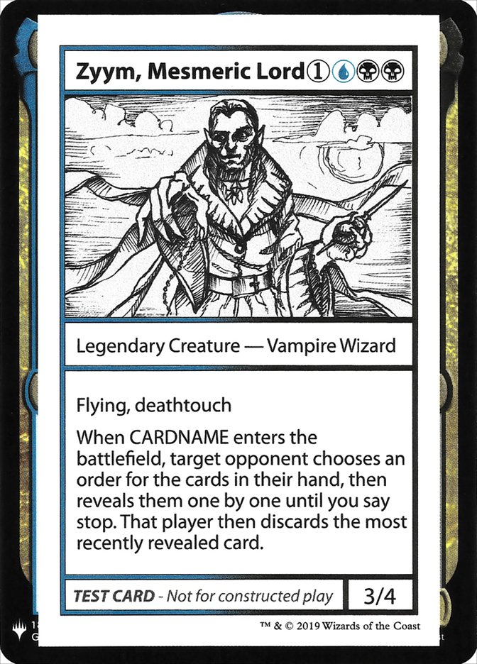 Zyym, Mesmeric Lord [Mystery Booster Playtest Cards] | Event Horizon Hobbies CA