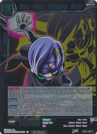 Haru Haru, Attacker Majin (Event Pack 3 - 2019) (BT3-120_PR) [Promotion Cards] | Event Horizon Hobbies CA