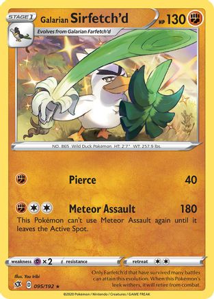 Galarian Sirfetch'd (095/192) (Theme Deck Exclusive) [Sword & Shield: Rebel Clash] | Event Horizon Hobbies CA