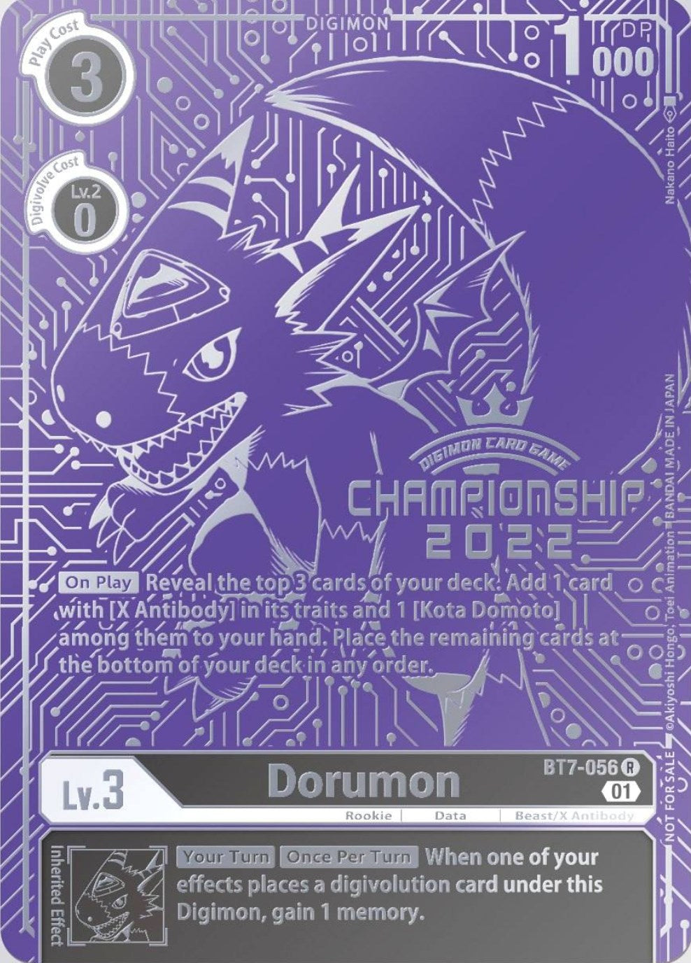 Dorumon [BT7-056] (2022 Championship Finals Top 16) [Next Adventure Promos] | Event Horizon Hobbies CA