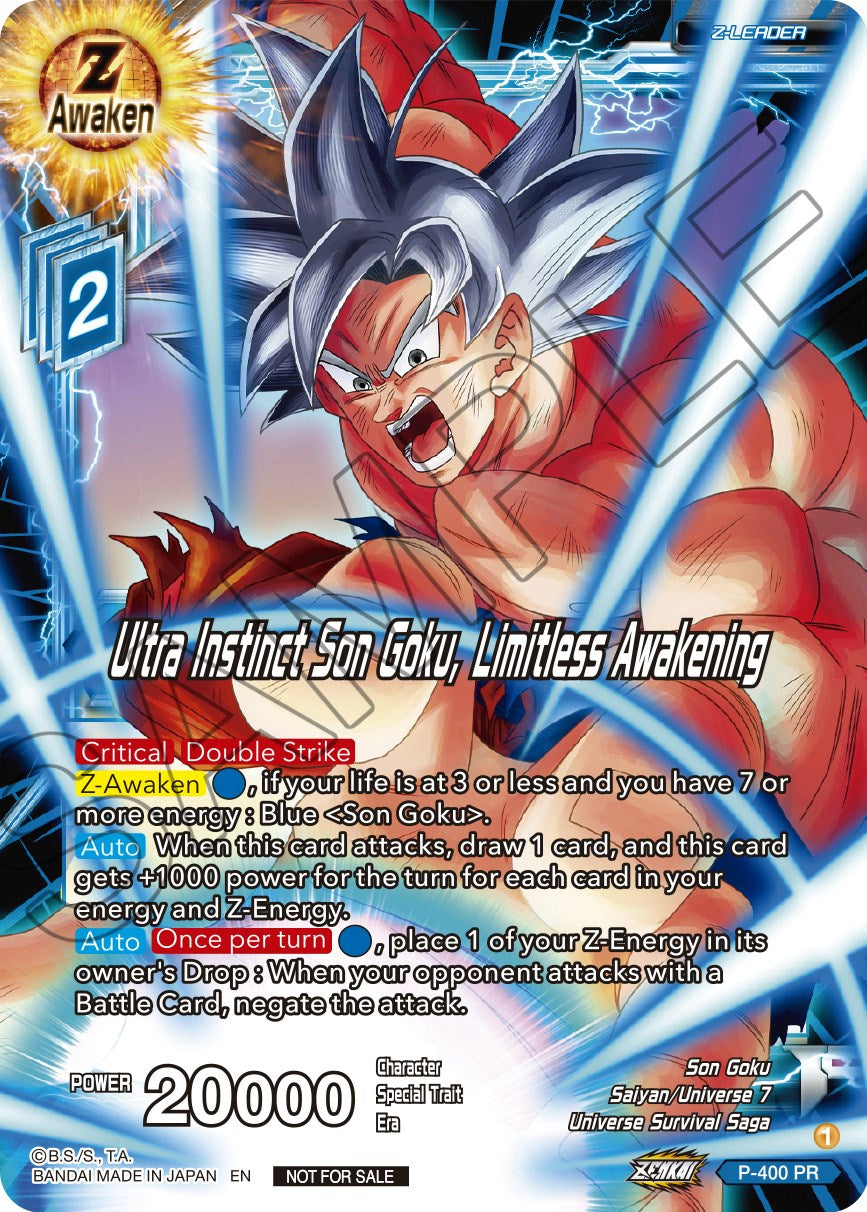 Ultra Instinct Son Goku, Limitless Awakening (P-400) [Promotion Cards] | Event Horizon Hobbies CA