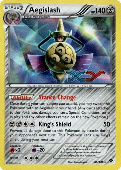 Aegislash (86/146) (Prerelease Promo) [XY: Black Star Promos] | Event Horizon Hobbies CA