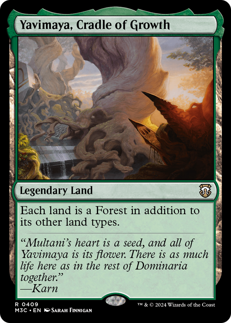 Yavimaya, Cradle of Growth (Ripple Foil) [Modern Horizons 3 Commander] | Event Horizon Hobbies CA