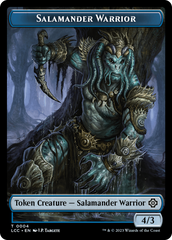 Salamander Warrior // Shapeshifter Double-Sided Token [The Lost Caverns of Ixalan Commander Tokens] | Event Horizon Hobbies CA