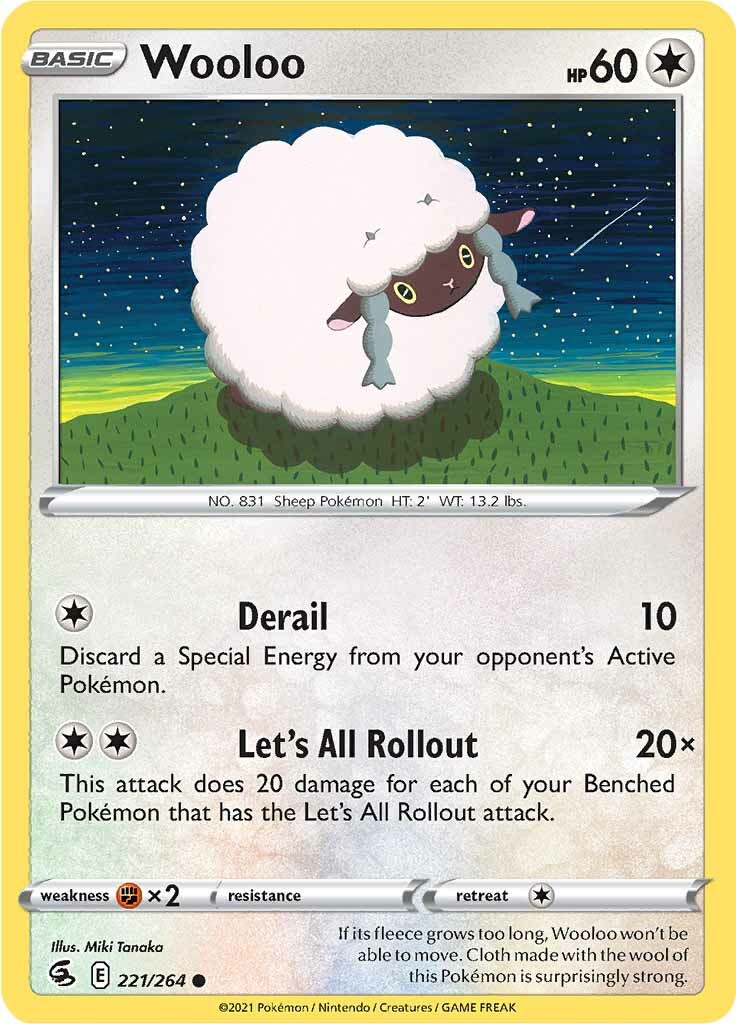 Wooloo (221/264) [Sword & Shield: Fusion Strike] | Event Horizon Hobbies CA