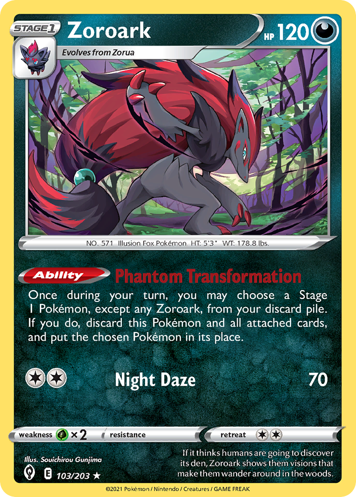 Zoroark (103/203) (Theme Deck Exclusive) [Sword & Shield: Evolving Skies] | Event Horizon Hobbies CA