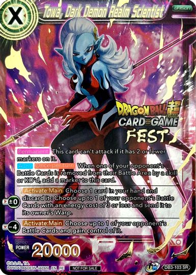 Towa, Dark Demon Realm Scientist (Card Game Fest 2022) (DB3-103) [Tournament Promotion Cards] | Event Horizon Hobbies CA