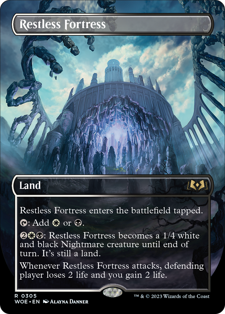 Restless Fortress (Borderless Alternate Art) [Wilds of Eldraine] | Event Horizon Hobbies CA