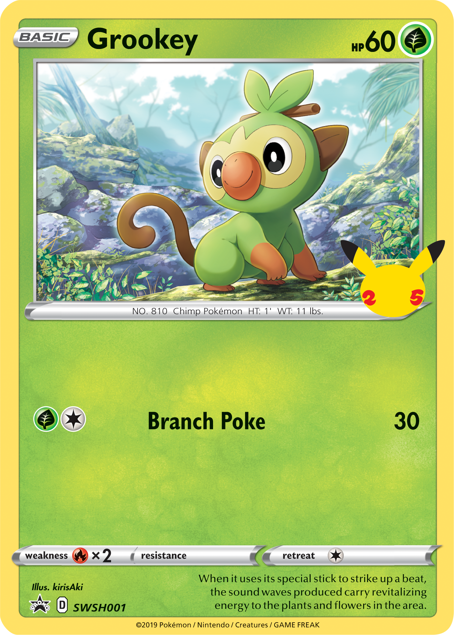 Grookey (SWSH001) (Jumbo Card) [First Partner Pack] | Event Horizon Hobbies CA