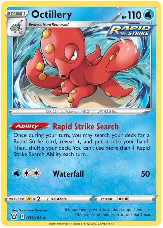 Octillery (037/163) (Theme Deck Exclusive) [Sword & Shield: Battle Styles] | Event Horizon Hobbies CA