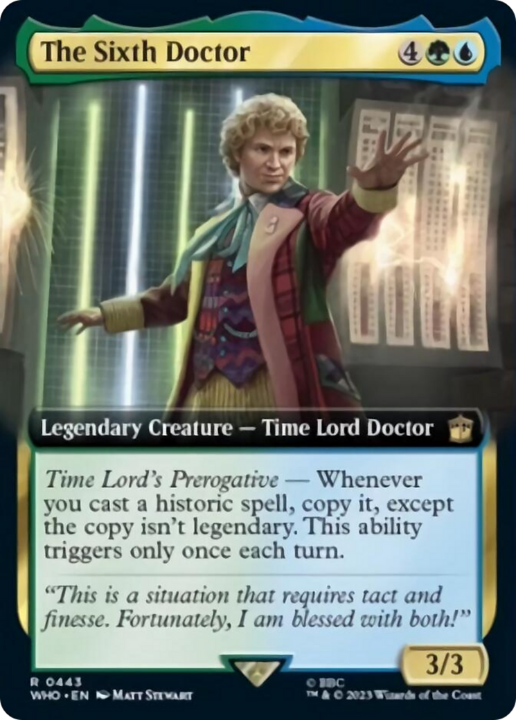 The Sixth Doctor (Extended Art) [Doctor Who] | Event Horizon Hobbies CA