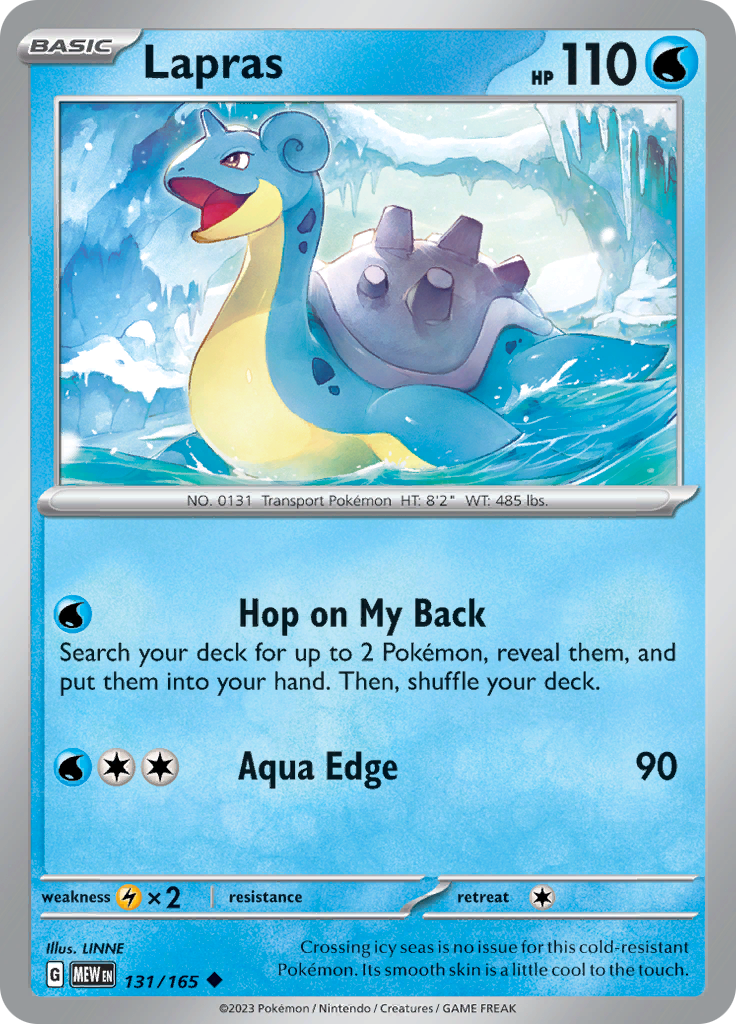 Lapras (131/165) [Scarlet & Violet: 151] | Event Horizon Hobbies CA