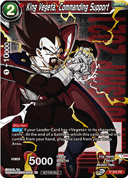 King Vegeta, Commanding Support (Gold Stamped) (P-355) [Tournament Promotion Cards] | Event Horizon Hobbies CA