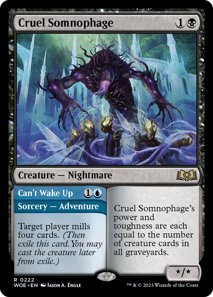 Cruel Somnophage // Can't Wake Up [Wilds of Eldraine] | Event Horizon Hobbies CA