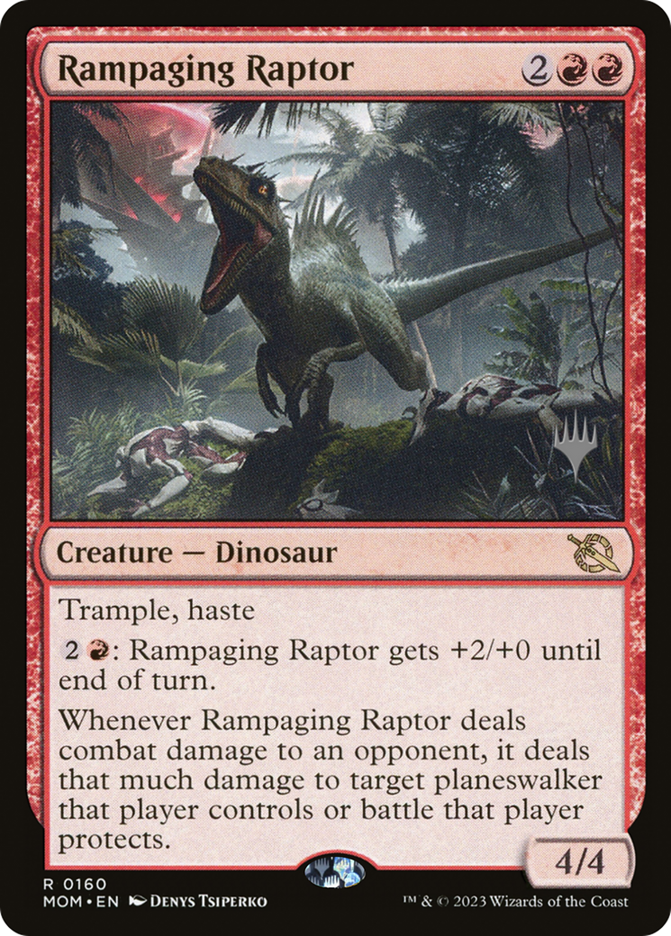 Rampaging Raptor (Promo Pack) [March of the Machine Promos] | Event Horizon Hobbies CA