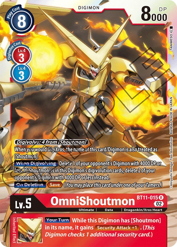 OmniShoutmon [BT11-015] [Dimensional Phase] | Event Horizon Hobbies CA