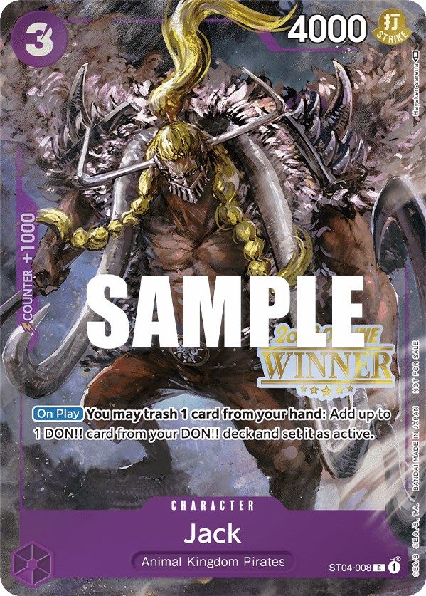 Jack (Online Regional 2023) [Winner] [One Piece Promotion Cards] | Event Horizon Hobbies CA