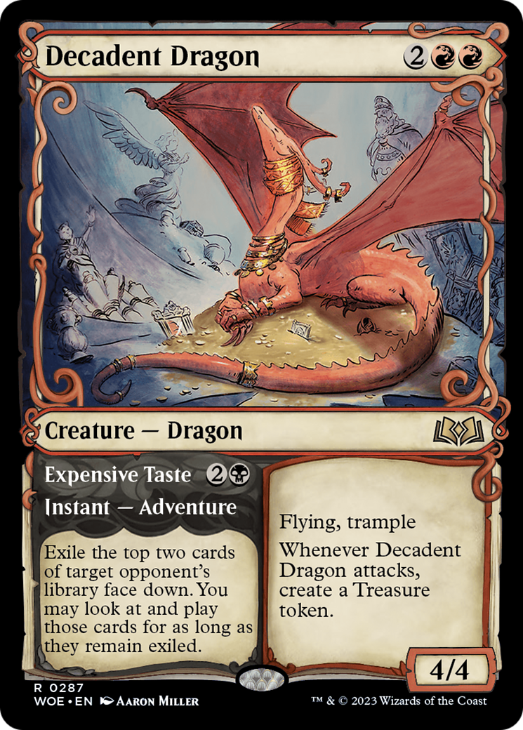 Decadent Dragon // Expensive Taste (Showcase) [Wilds of Eldraine] | Event Horizon Hobbies CA