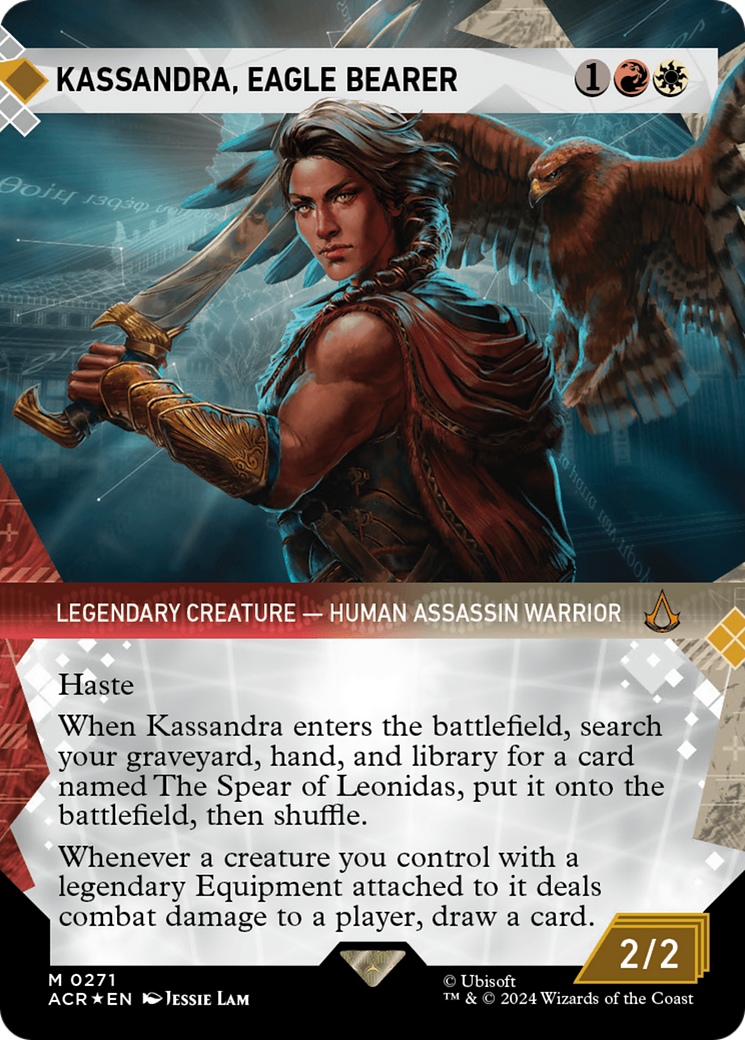 Kassandra, Eagle Bearer (Showcase) (Textured Foil) [Assassin's Creed] | Event Horizon Hobbies CA