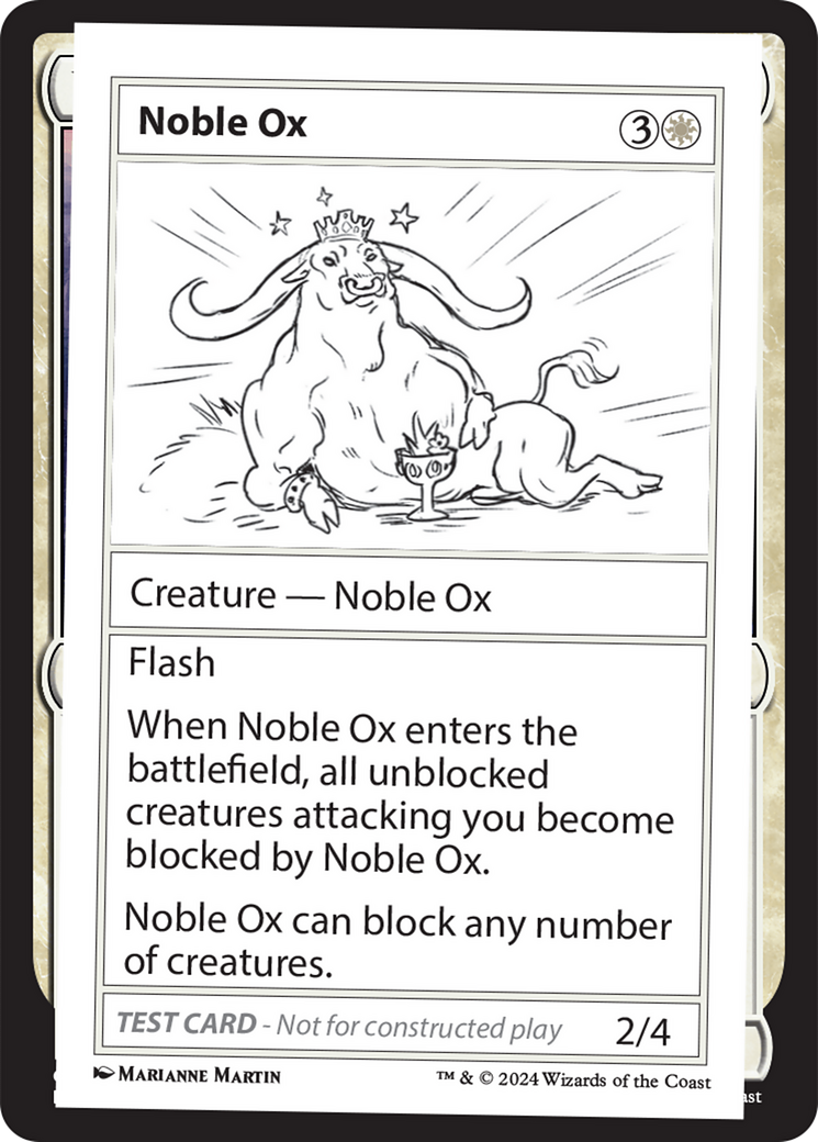 Noble Ox [Mystery Booster 2 Playtest Cards] | Event Horizon Hobbies CA