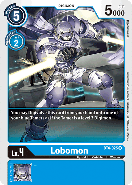 Lobomon [BT4-025] [Great Legend] | Event Horizon Hobbies CA