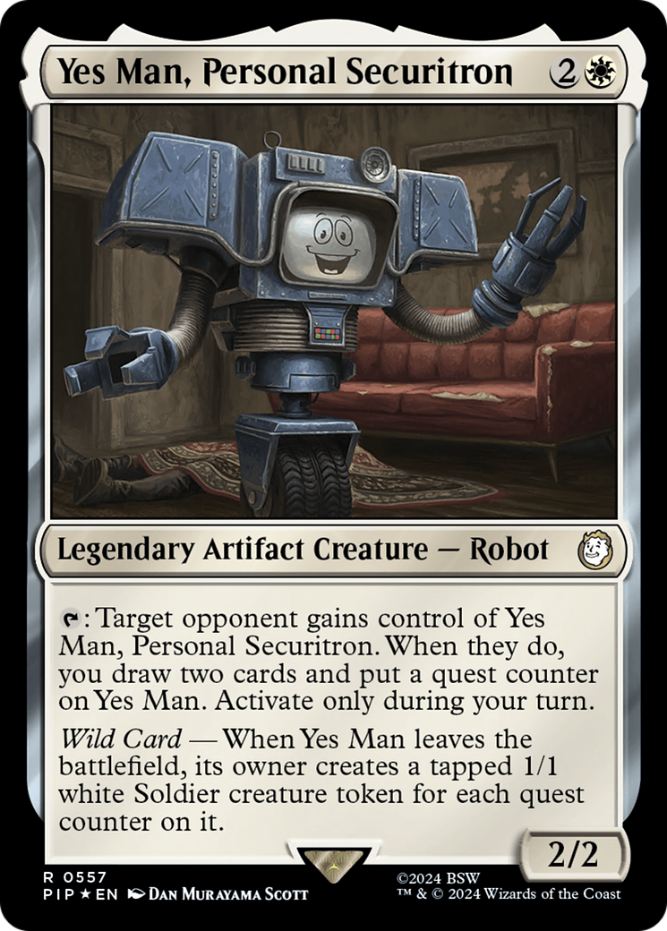 Yes Man, Personal Securitron (Surge Foil) [Fallout] | Event Horizon Hobbies CA