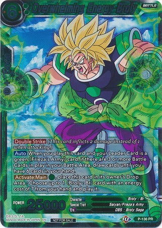 Overwhelming Energy Broly (Series 7 Super Dash Pack) (P-136) [Promotion Cards] | Event Horizon Hobbies CA