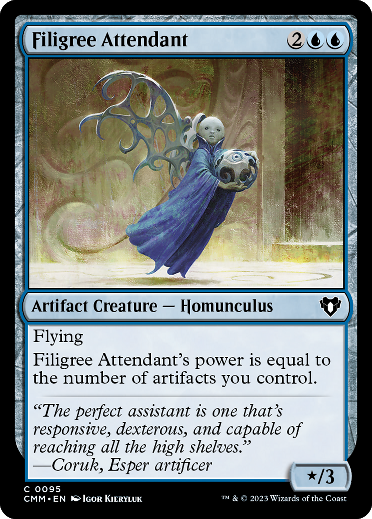 Filigree Attendant [Commander Masters] | Event Horizon Hobbies CA