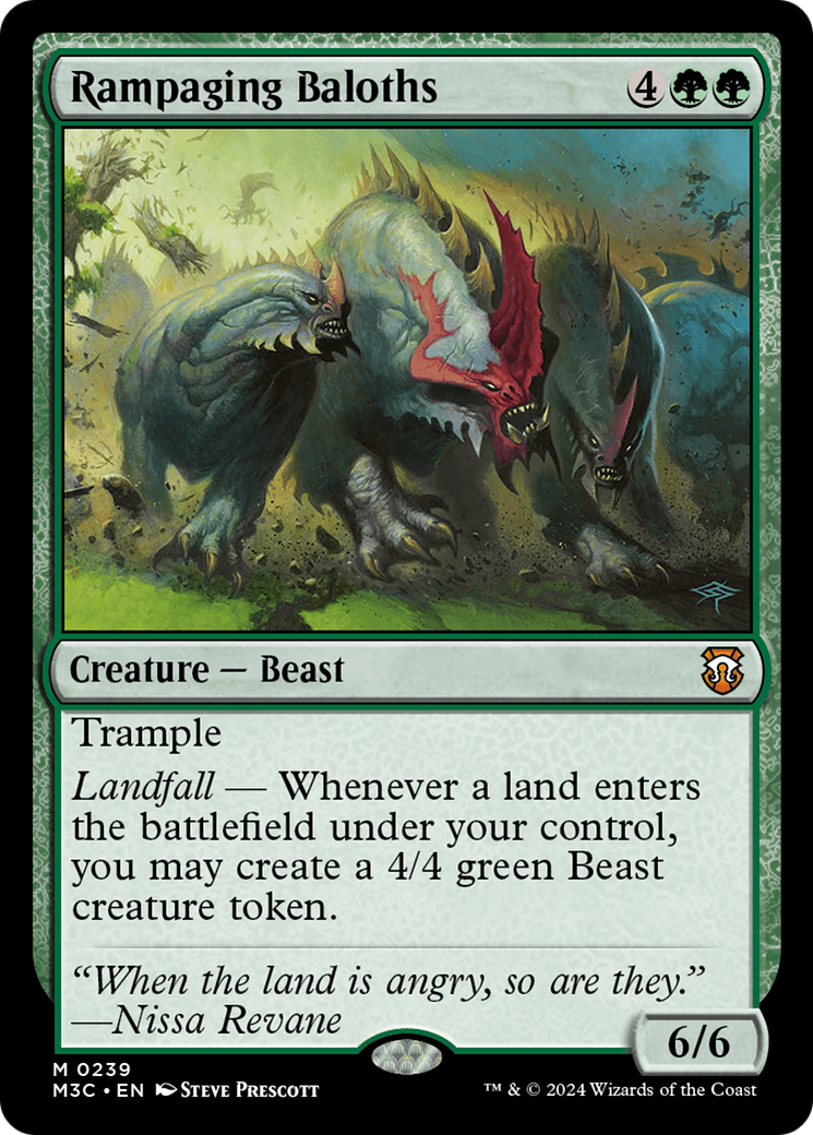 Rampaging Baloths (Ripple Foil) [Modern Horizons 3 Commander] | Event Horizon Hobbies CA