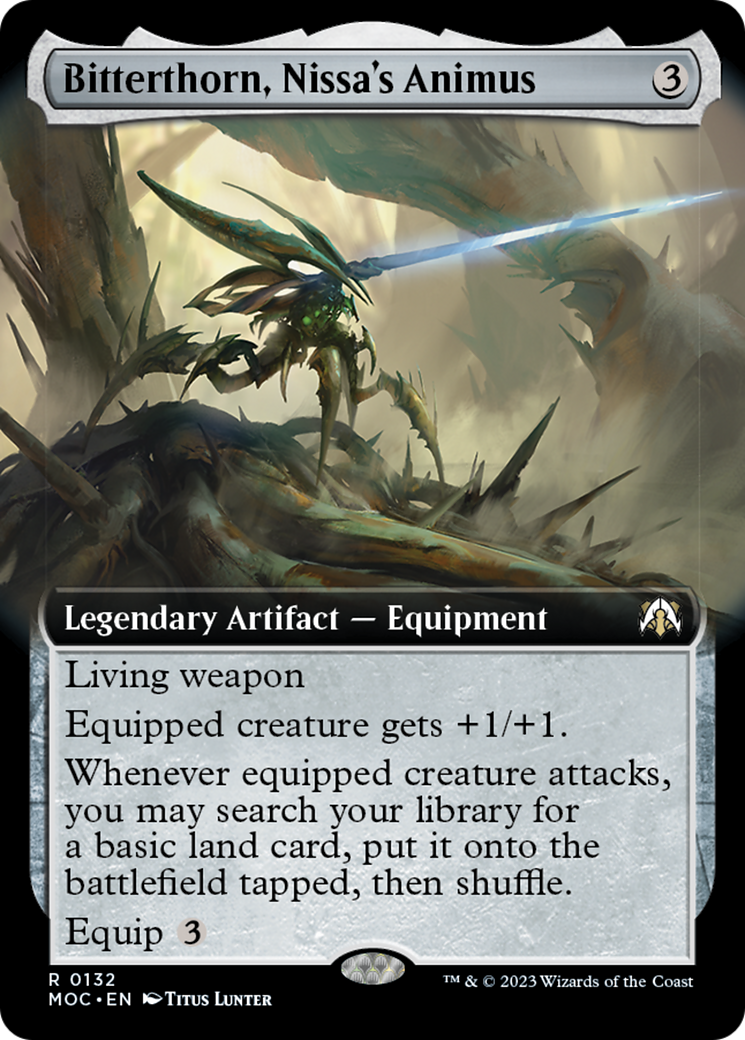 Bitterthorn, Nissa's Animus (Extended Art) [March of the Machine Commander] | Event Horizon Hobbies CA