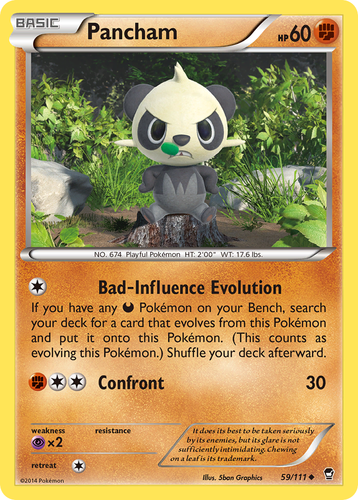 Pancham (59/111) [XY: Furious Fists] | Event Horizon Hobbies CA