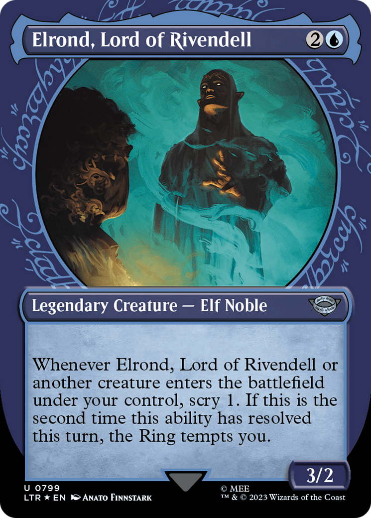 Elrond, Lord of Rivendell (Showcase) (Surge Foil) [The Lord of the Rings: Tales of Middle-Earth] | Event Horizon Hobbies CA