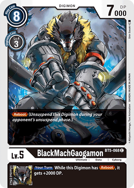 BlackMachGaogamon [BT5-068] [Battle of Omni] | Event Horizon Hobbies CA