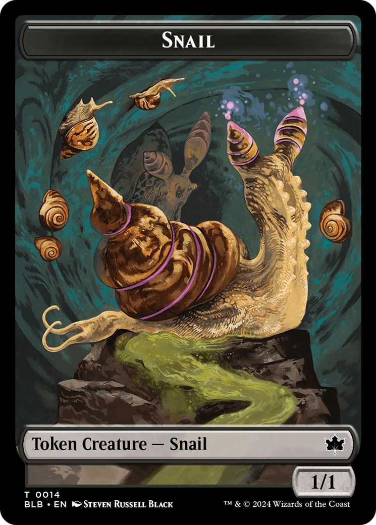 Snail // Thundertrap Trainer Double-Sided Token [Bloomburrow Tokens] | Event Horizon Hobbies CA