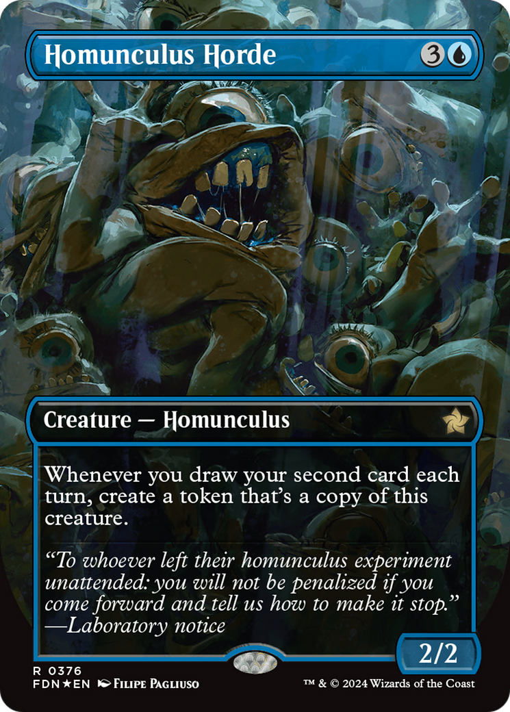 Homunculus Horde (Borderless) (Mana Foil) [Foundations] | Event Horizon Hobbies CA