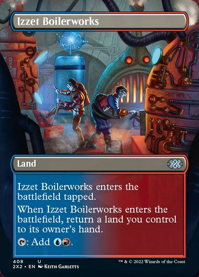 Izzet Boilerworks (Borderless Alternate Art) [Double Masters 2022] | Event Horizon Hobbies CA