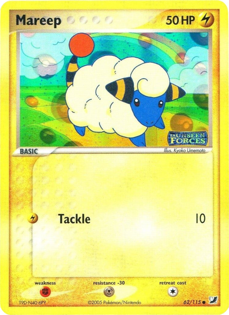 Mareep (62/115) (Stamped) [EX: Unseen Forces] | Event Horizon Hobbies CA