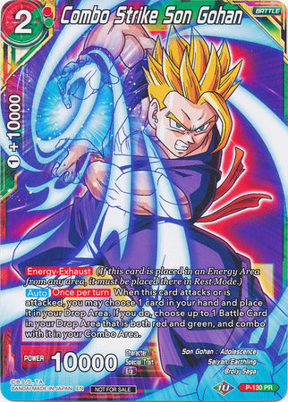 Combo Strike Son Gohan (Shop Tournament: Assault of Saiyans) (P-130) [Promotion Cards] | Event Horizon Hobbies CA