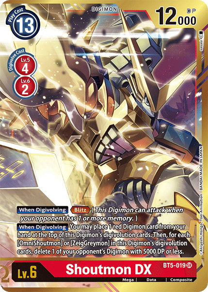 Shoutmon DX [BT5-019] (Alternate Art) [Battle of Omni] | Event Horizon Hobbies CA