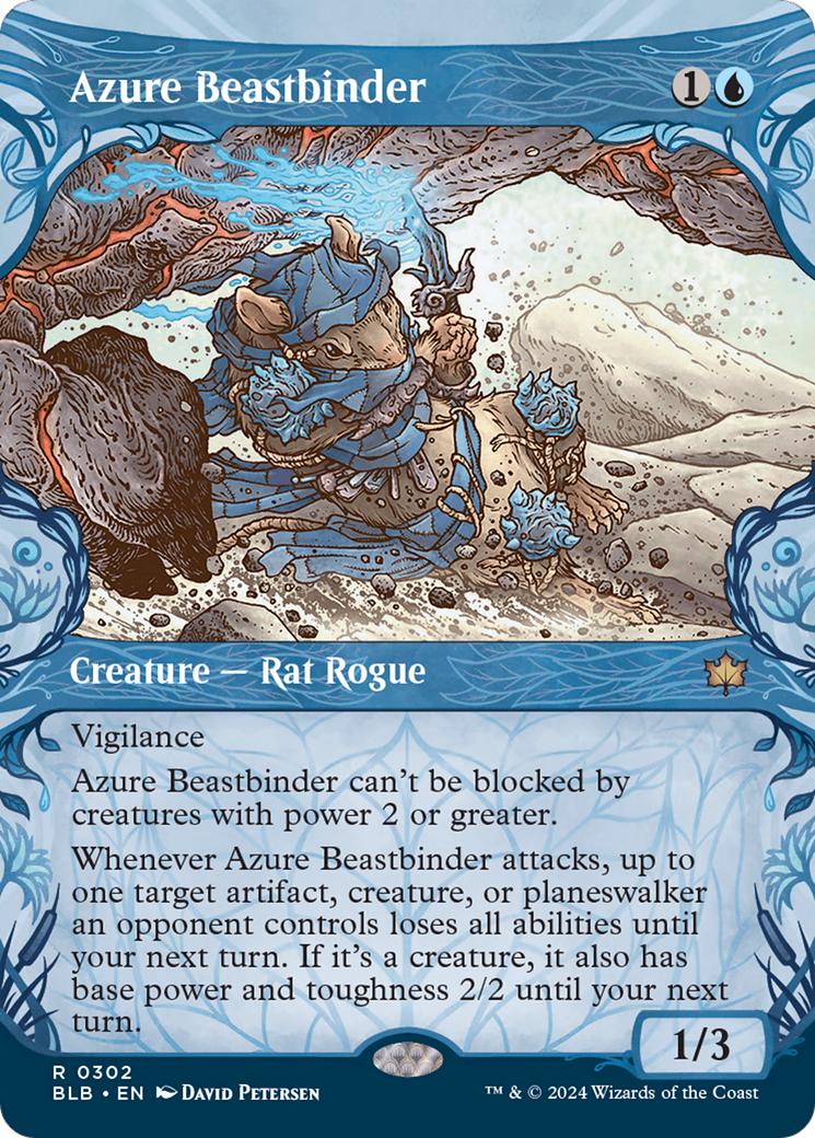 Azure Beastbinder (Showcase) [Bloomburrow] | Event Horizon Hobbies CA