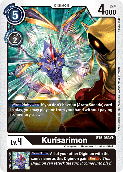 Kurisarimon [BT5-063] [Battle of Omni] | Event Horizon Hobbies CA