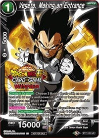 Vegeta, Making an Entrance (Top 16 Winner) (BT7-101) [Tournament Promotion Cards] | Event Horizon Hobbies CA