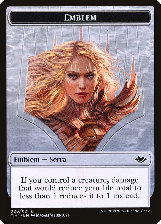 Serra the Benevolent Emblem [Modern Horizons Tokens] | Event Horizon Hobbies CA