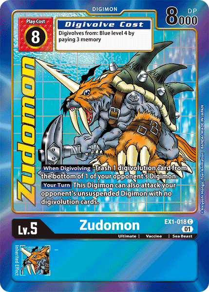 Zudomon [EX1-018] (Alternate Art) [Classic Collection] | Event Horizon Hobbies CA