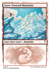 Snow-Covered Mountain (White Border) [Mystery Booster 2] | Event Horizon Hobbies CA