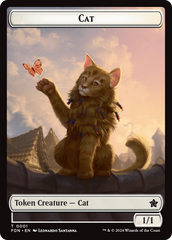 Elf Warrior // Cat (001) Doubled-Sided Token [Foundations Tokens] | Event Horizon Hobbies CA