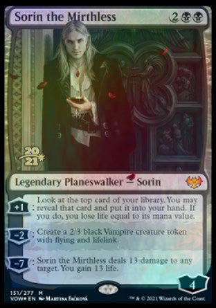 Sorin the Mirthless [Innistrad: Crimson Vow Prerelease Promos] | Event Horizon Hobbies CA